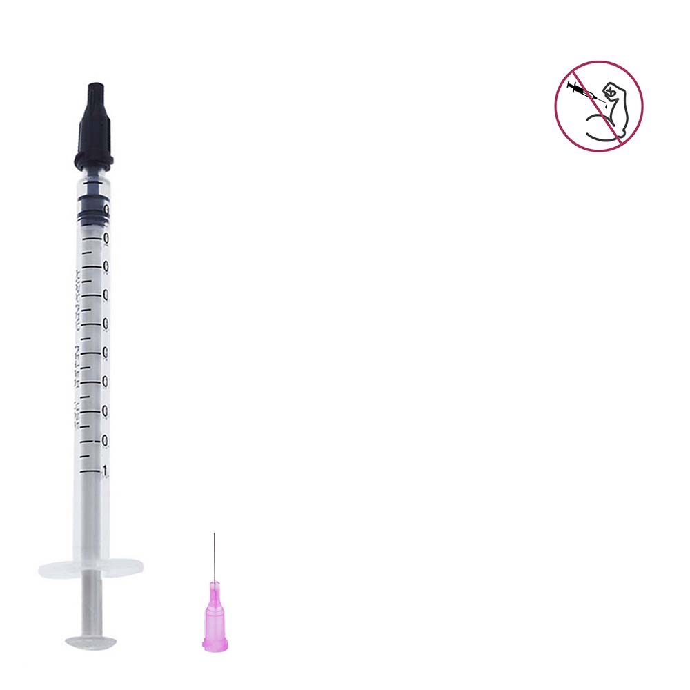 1ml/1cc Syringe Needle + 30G 0.5 Inches Dispensing Needles Sealing Cap