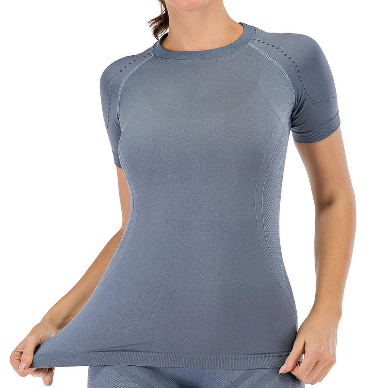 Yoga Sport Tshirt Women Summer Short-sleeved Leisure Gym Fitness Tee Top Plus Size Solid Color Quick-drying Slim Running T-shirt, Black
Yoga Sport Tshirt Women Summer Short-sleeved Leisure Gym Fitness Tee Top Plus Size Solid Color Quick-drying Slim Running T-shirt, Black