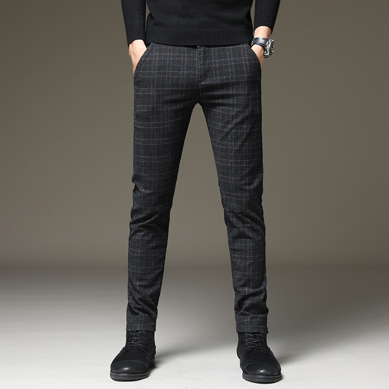 2020 New Pants Men Casual Elastic Long Trousers Male Cotton stripes straight gray Work Pant men's autumn winter Large size -38, Black
2020 New Pants Men Casual Elastic Long Trousers Male Cotton stripes straight gray Work Pant men's autumn winter Large size -38, Black