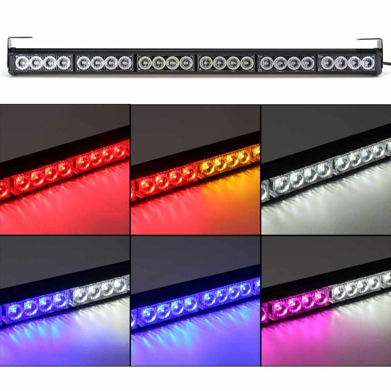 27 Inch 24 LED Work Light Bar Multi-colors Emergency Warning Light Bar Traffic Flashing Strobe Lamp With Switch
27 Inch 24 LED Work Light Bar Multi-colors Emergency Warning Light Bar Traffic Flashing Strobe Lamp With Switch
