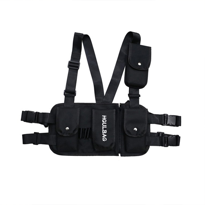 Mens Fashion Black Chest Waist Bags Pack Multi Pockets Hip Hop Streetwear Functional Tactical Chest Bags
Mens Fashion Black Chest Waist Bags Pack Multi Pockets Hip Hop Streetwear Functional Tactical Chest Bags