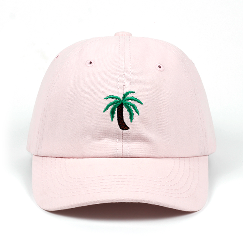 Embroidery Palm Trees Curved Dad Hats Take A Trip Baseball Cap Coconut Hat Strapback Hip Hop Cap Adjustable