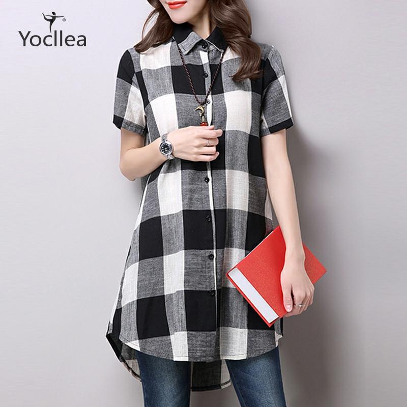 Women Blouse Short Sleeve Plaid shirt Summer Turn Down Collar Shirt Blusas Girl Blouses Women Tops, Black
Women Blouse Short Sleeve Plaid shirt Summer Turn Down Collar Shirt Blusas Girl Blouses Women Tops, Black