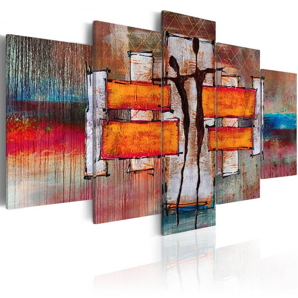 5pcs/set Abstract Dancer Canvas Wall Art Picture Print for Home Decoration Bedroom Living Room Decor,Choose Size:3(No Frame)