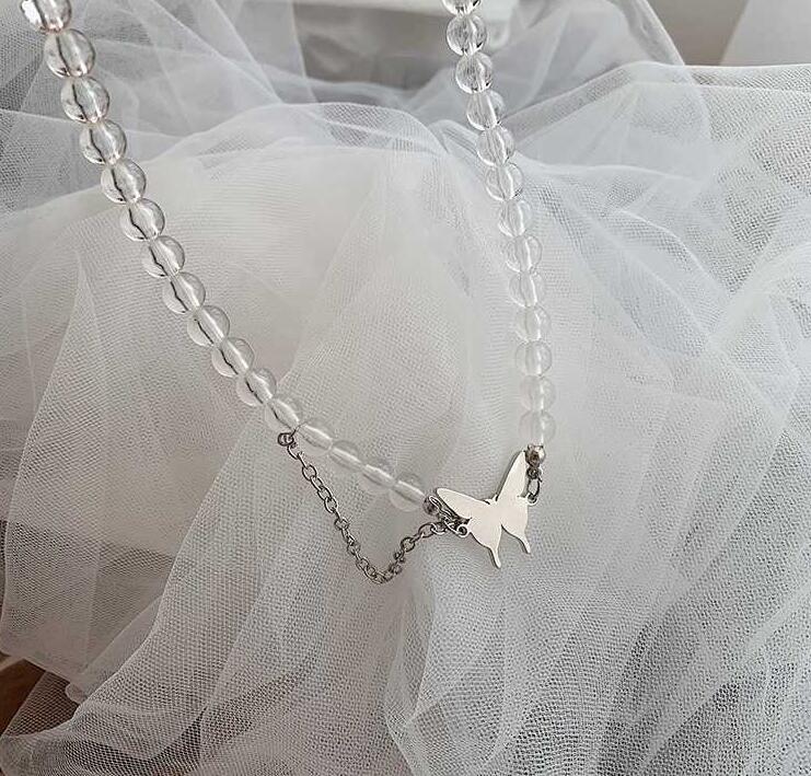 Earrings & Necklace Original Design 2021 Butterfly Punk Tassel Choker Temperament Simple Asymmetric Bracelet Jewelry Set, As pic
Earrings & Necklace Original Design 2021 Butterfly Punk Tassel Choker Temperament Simple Asymmetric Bracelet Jewelry Set, As pic