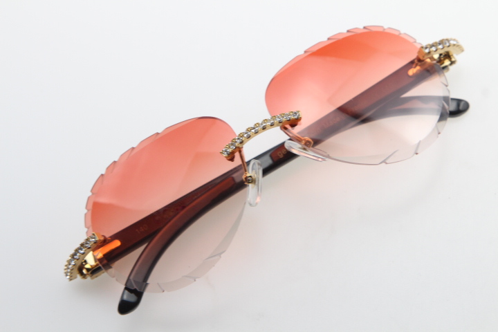 Wholesale Rimless Sunglasses 8200765 Metal Mix Diamond Black Buffalo Horn Glasses Shield High Quality C SunGlasses 18K Oval Optical
Wholesale Rimless Sunglasses 8200765 Metal Mix Diamond Black Buffalo Horn Glasses Shield High Quality C SunGlasses 18K Oval Optical