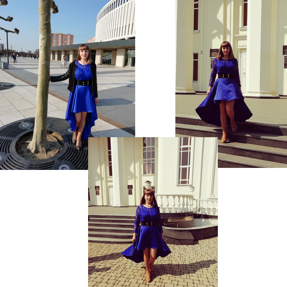 Evening Party Date Asymmetric Satin Hollow Out Floral Lace Long Dress Women Spring Summer Royal Blue Burgundy Red Maxi Dresses J190611