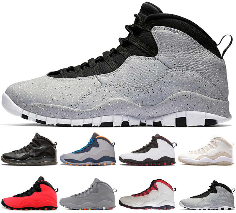 Cement 10 10s Mans Basketball Shoes fusion red tinker-Racer Blue Steel Bobcats Chicago OV cool mens shoes sports trainer Designers sneakers, Grey infrared
Cement 10 10s Mans Basketball Shoes fusion red tinker-Racer Blue Steel Bobcats Chicago OV cool mens shoes sports trainer Designers sneakers, Grey infrared