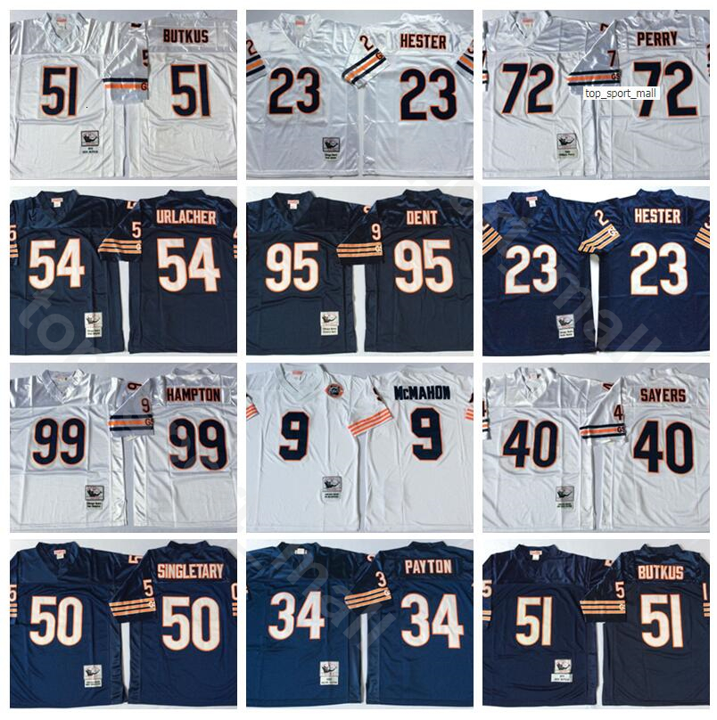 NCAA Football 34 Walter Payton Jersey 99 Dan Hampton 51 Butkus 54 Brian Urlacher 95 Richard Dent 72 William Perry White Man Vintage Navy, Navy blue
NCAA Football 34 Walter Payton Jersey 99 Dan Hampton 51 Butkus 54 Brian Urlacher 95 Richard Dent 72 William Perry White Man Vintage Navy, Navy blue