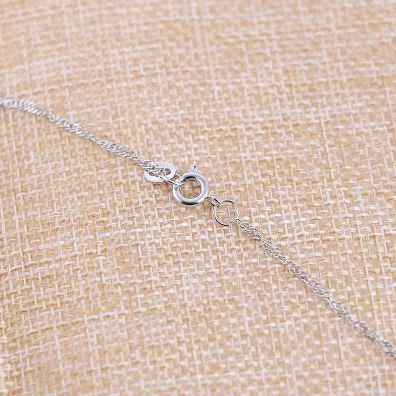 Heart Pendant Necklace for Women Fashion 925 Sterling Silver Chains Charms Jewelry Zircon Crystal Diamond Rhinestone Ladies Love Necklace