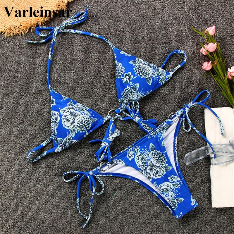 New 2020 Halter Knotted Bikini Female Swimsuit Women Swimwear Two-pieces Bikini set Printed Bather Bathing Suit Swim Lady V2306, Black
New 2020 Halter Knotted Bikini Female Swimsuit Women Swimwear Two-pieces Bikini set Printed Bather Bathing Suit Swim Lady V2306, Black