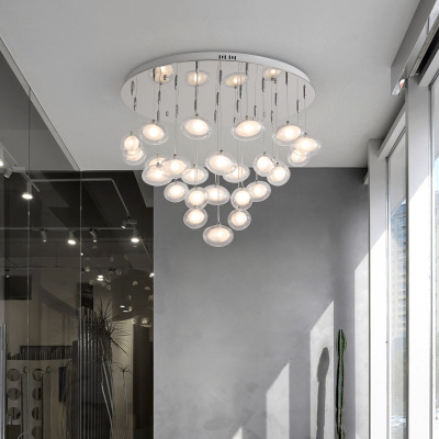 Modern simplicity LED chandelier ceiling lamps Nordic glass ball hanging lights bedroom lighting fixtures living room pendant light