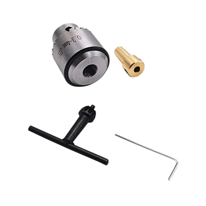Mini Drill Chuck 0.3-4mm Jto Taper Mount Drill Chuck and Wrench with Key Lathe Accessories
Mini Drill Chuck 0.3-4mm Jto Taper Mount Drill Chuck and Wrench with Key Lathe Accessories