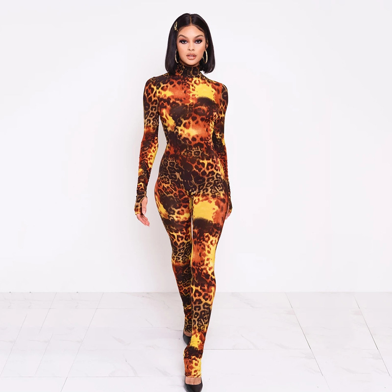 2020 Spring Leopard Print Sexy Tight Zip Up Jumpsuits For Women Long Sleeve O Neck Party Club Rompers Bodycon Jumpsuit Overalls, Brown
2020 Spring Leopard Print Sexy Tight Zip Up Jumpsuits For Women Long Sleeve O Neck Party Club Rompers Bodycon Jumpsuit Overalls, Brown