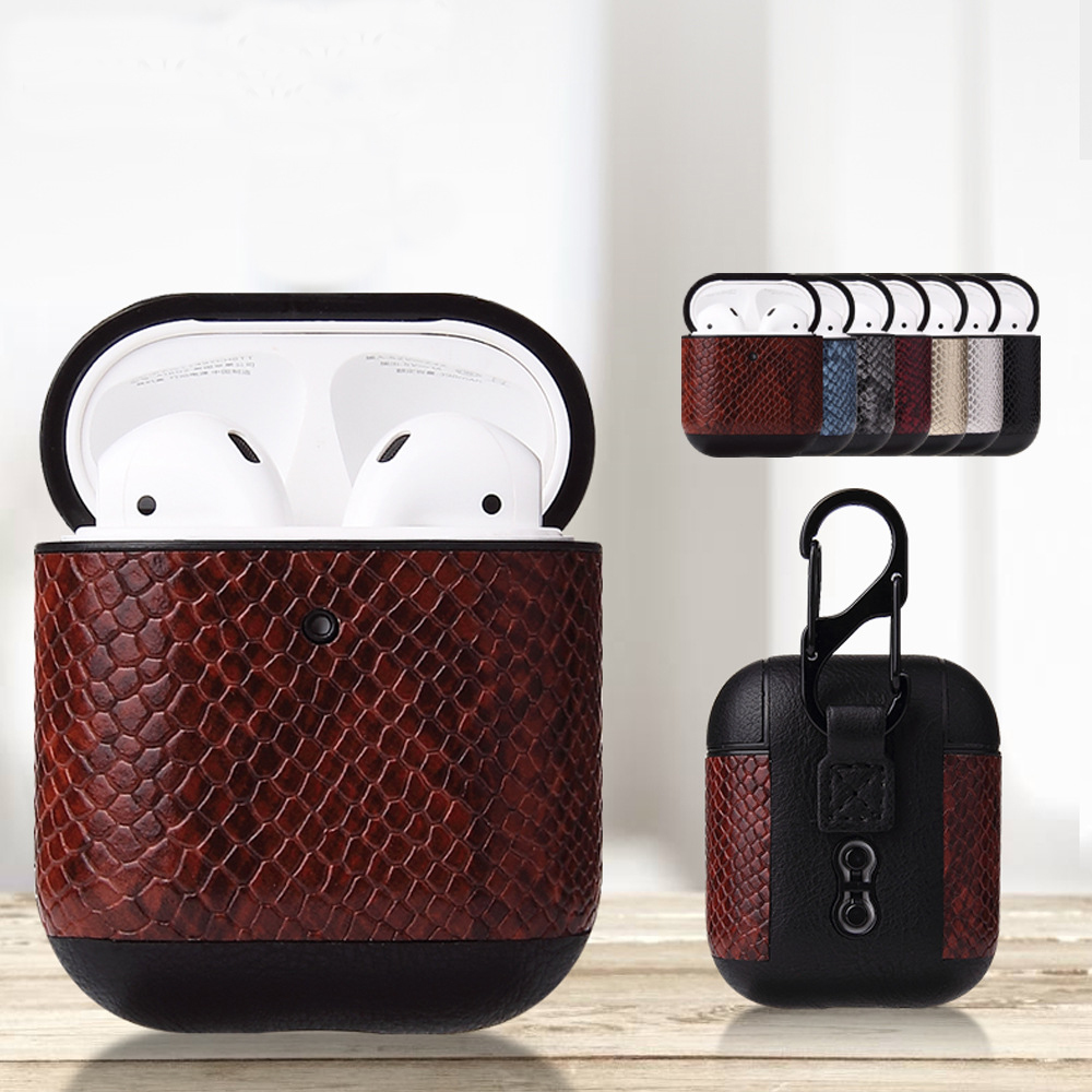 New Snake Skin Pattern Designer for Fashion Leather Cover Airpods 1 and 2 Headphone Earpods Earbuds Anti-Dust Protective Shockproof Pouch, Choose color below
New Snake Skin Pattern Designer for Fashion Leather Cover Airpods 1 and 2 Headphone Earpods Earbuds Anti-Dust Protective Shockproof Pouch, Choose color below