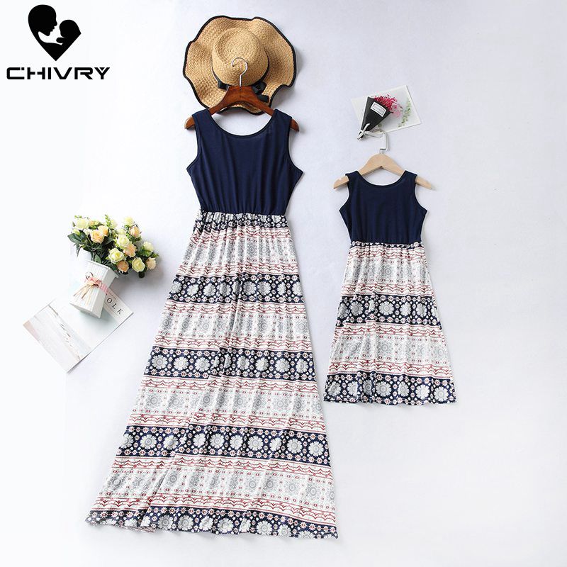 Chivry 2020 Mother Daughter Dresses Sleeveless Patchwork Print Long Maxi Dress Mom and Daughter Sundress Family Matching Clothes, Blue
Chivry 2020 Mother Daughter Dresses Sleeveless Patchwork Print Long Maxi Dress Mom and Daughter Sundress Family Matching Clothes, Blue