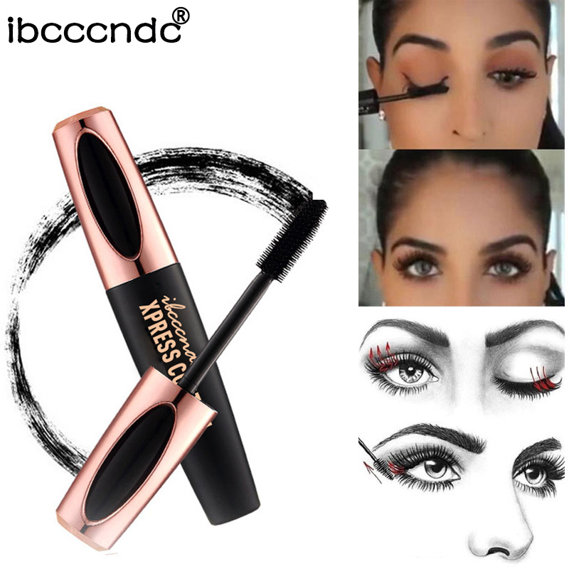 Silk Fiber Lash Mascara Waterproof Rimel 3D Mascara For Eyelash Black Thick Lengthening Eye Lashes Cosmetics