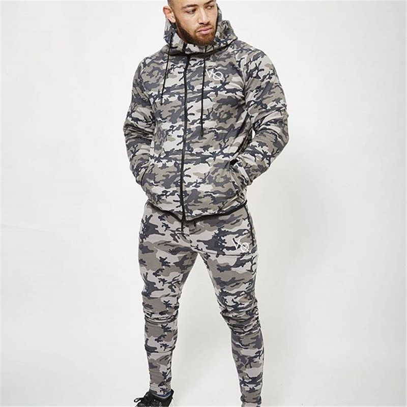 Men's cargo camoflage pant Fitness muscle Running jogging sweatpants Drawstring foot side pocket trousers trainging sportwear