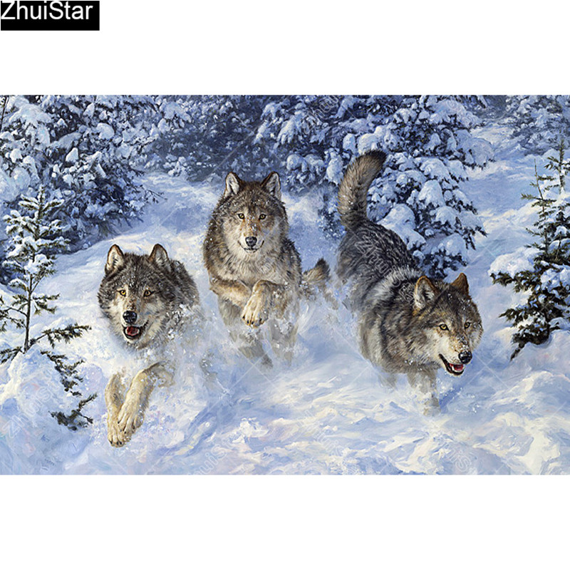 Full Square 5D DIY Diamond Painting "Three wolves" Embroidery Cross Stitch Mosaic Home Decor
Full Square 5D DIY Diamond Painting "Three wolves" Embroidery Cross Stitch Mosaic Home Decor