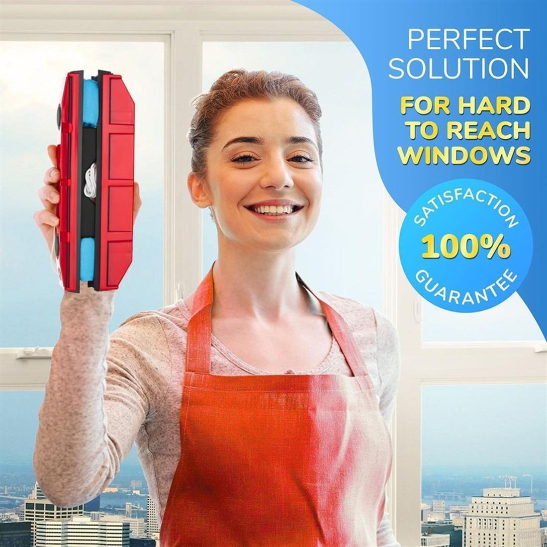 Magnetic Window Cleaner Squeegee Cleaning Brushes Tools for Single Glazed Glass Suitable for Windows Sliding DoorsWindshields or Any Glass
Magnetic Window Cleaner Squeegee Cleaning Brushes Tools for Single Glazed Glass Suitable for Windows Sliding DoorsWindshields or Any Glass