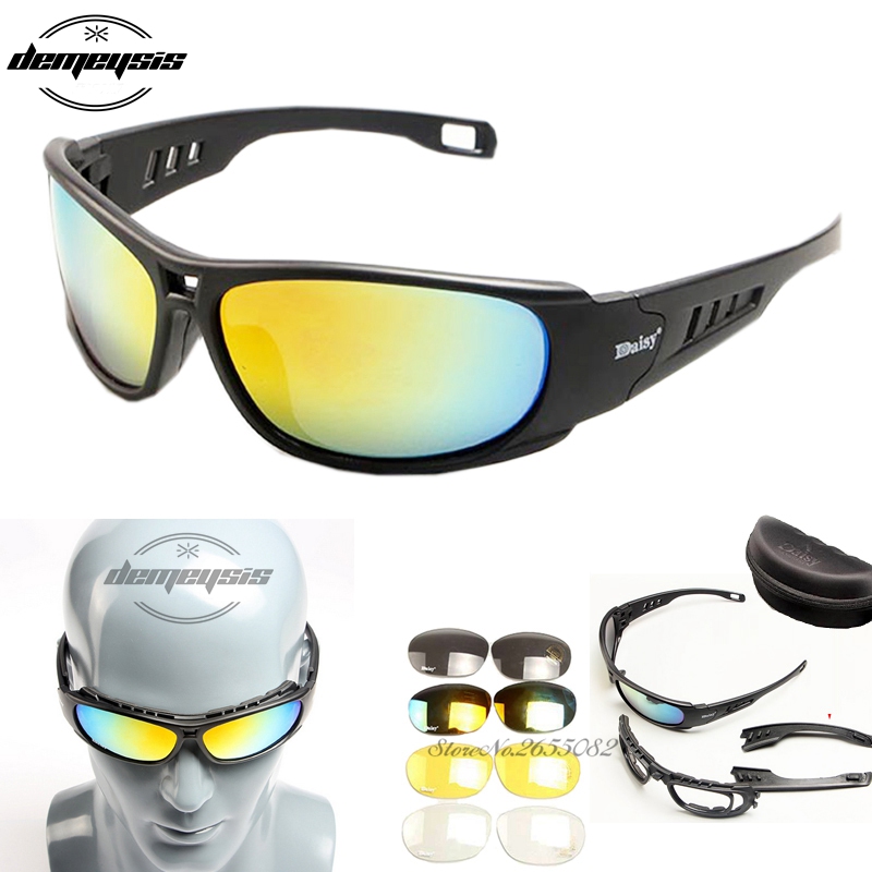 Army Goggles Sunglasses Men D A I S Y. C6 C5 glasses Male 4 Lens Kit For Men's War Game Tactical Glasses Outdoor
Army Goggles Sunglasses Men D A I S Y. C6 C5 glasses Male 4 Lens Kit For Men's War Game Tactical Glasses Outdoor