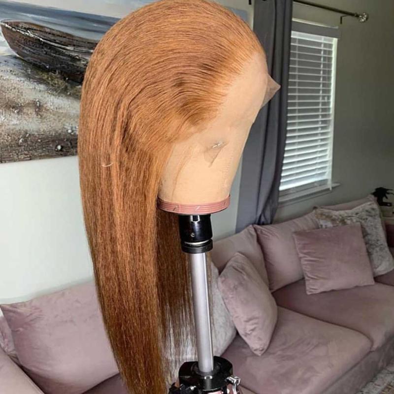 Ginger Oranger Kinky Straight 13x6 Lace Front Human Hair Wig Pre Plucked Brazilian Remy HD Transparent Invisible Lace Wig Atina, As pic
Ginger Oranger Kinky Straight 13x6 Lace Front Human Hair Wig Pre Plucked Brazilian Remy HD Transparent Invisible Lace Wig Atina, As pic