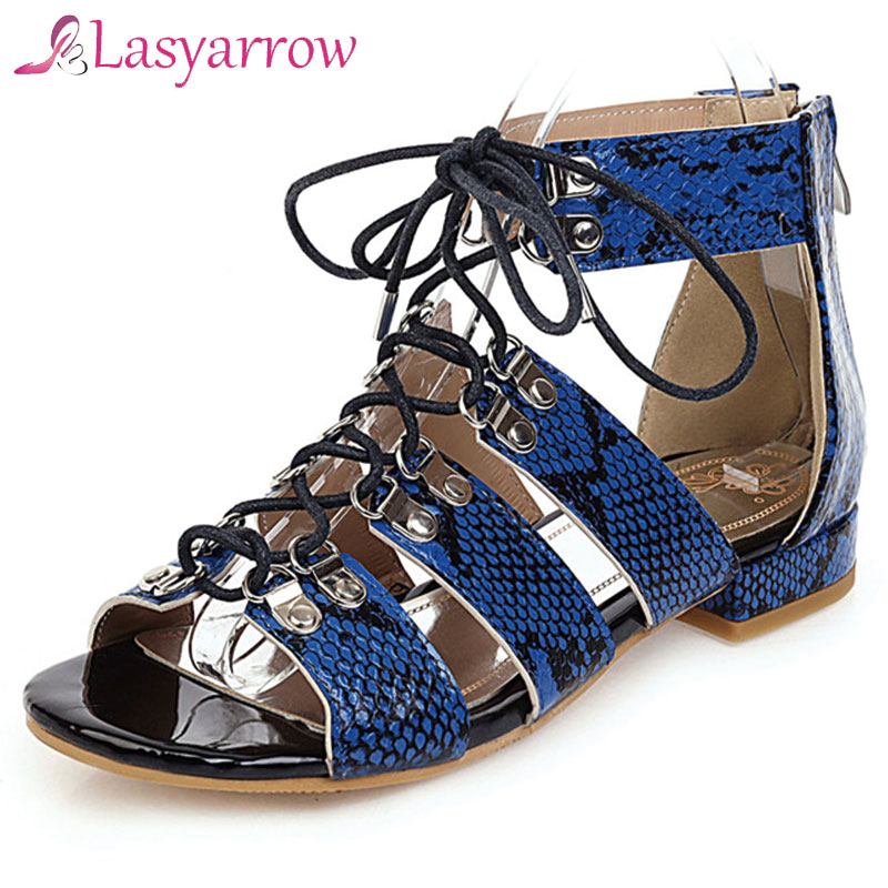 Lasyarrow New Arrivals 2020 Peep Toe Gladiator Sandals Woman Shoes Chunky Heels Lace-Up Mixed Colors Fashion Shoes Women Sandals, Blue
Lasyarrow New Arrivals 2020 Peep Toe Gladiator Sandals Woman Shoes Chunky Heels Lace-Up Mixed Colors Fashion Shoes Women Sandals, Blue