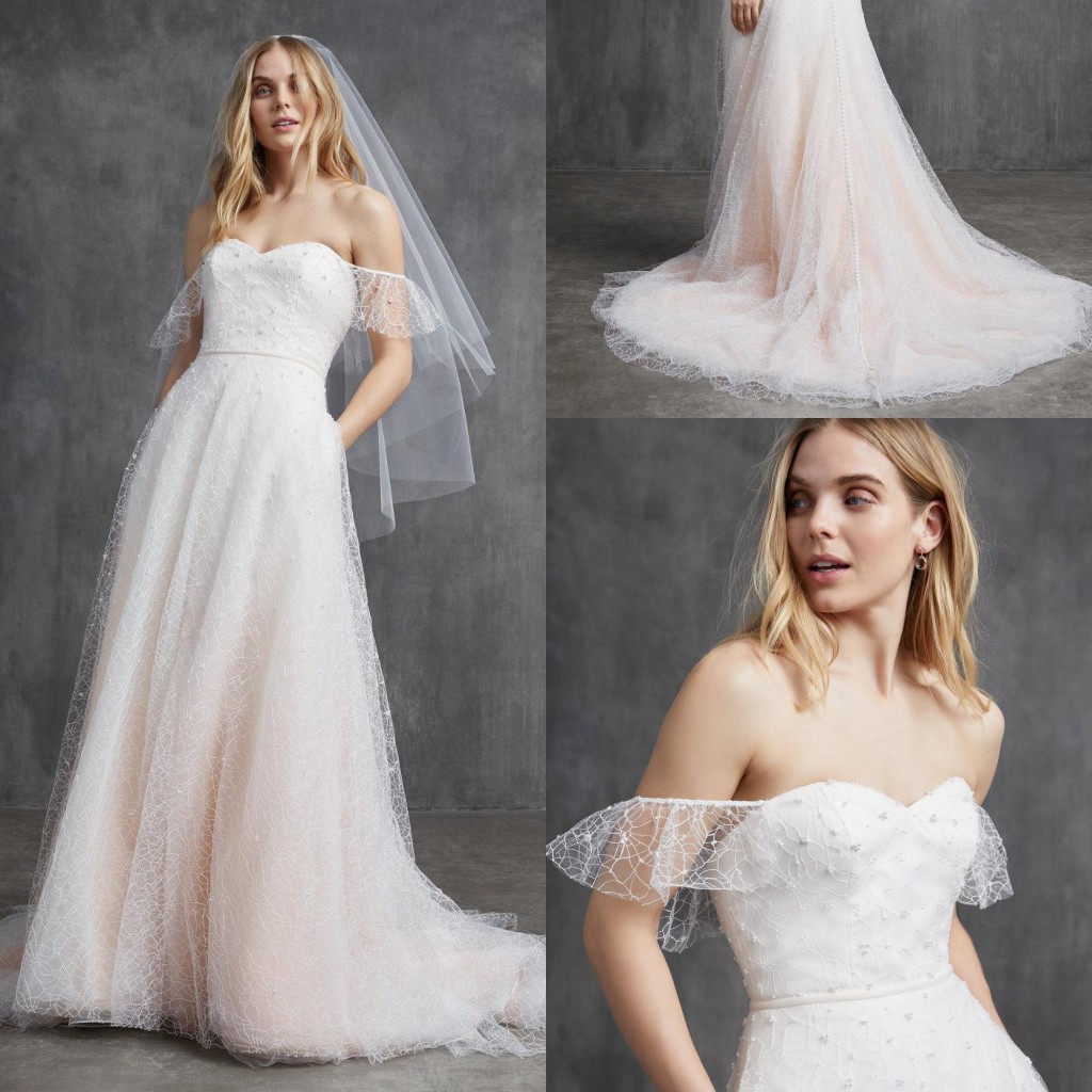 A Line Beach Wedding Dresses Off Shoulder Sleeveless Beads Tulle Wedding Dresses Sweep Train Boho Bridal Gowns, Silver
A Line Beach Wedding Dresses Off Shoulder Sleeveless Beads Tulle Wedding Dresses Sweep Train Boho Bridal Gowns, Silver