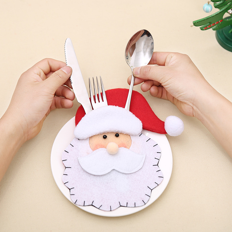 Santa Claus Christmas Cutlery Holder Bags Fork Spoon Pockets Decor Snowman Silverware Holders Table Ornament New Year Home
Santa Claus Christmas Cutlery Holder Bags Fork Spoon Pockets Decor Snowman Silverware Holders Table Ornament New Year Home