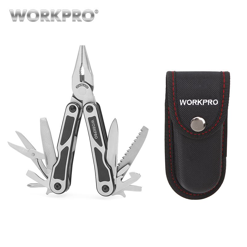 WORKPRO 15 in 1 Multi Plier Stainless Steel Multitool Wire Stripper Crimping tool Knife Cable Cutter
WORKPRO 15 in 1 Multi Plier Stainless Steel Multitool Wire Stripper Crimping tool Knife Cable Cutter