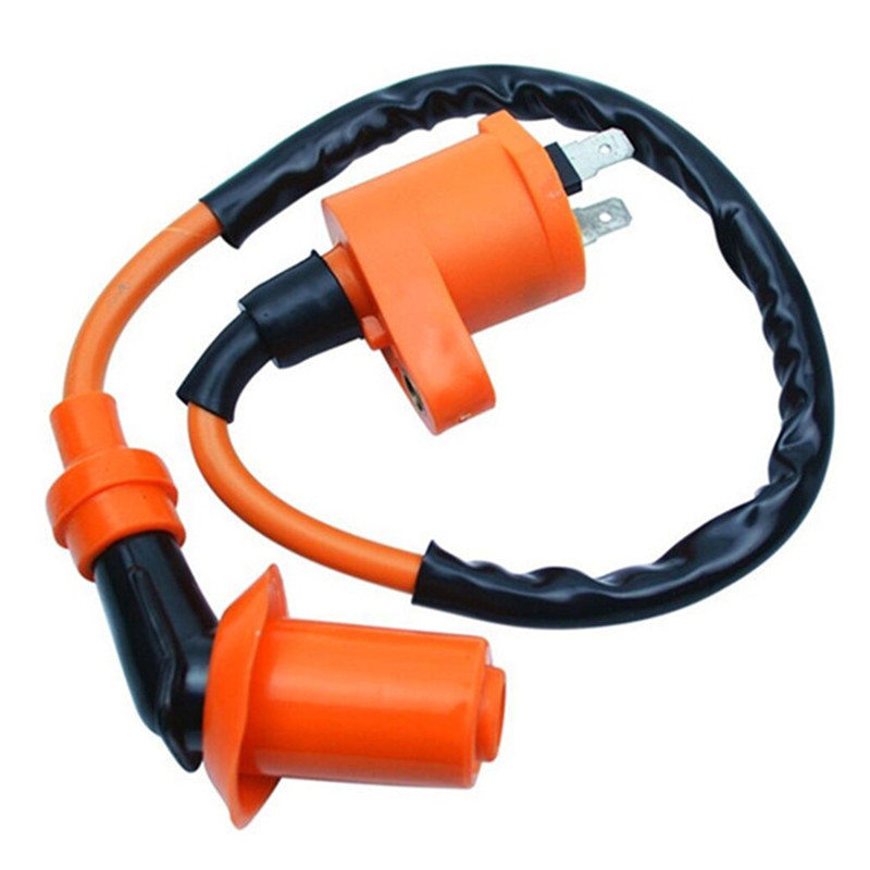 1Set Igniter For GY6 50cc-150cc 4-Stroke Engines ATV 6 Pin Male Plug Racing Ignition Coil+Spark Plug+CDI Box