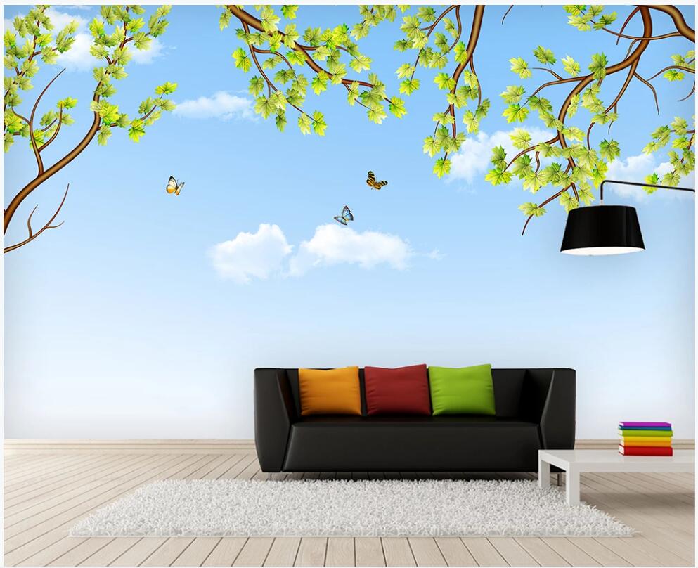3d room wallpaper custom photo mural Blue sky and white clouds big tree leaves butterfly landscape 3d wall murals wallpaper for walls 3 d, Non-woven
3d room wallpaper custom photo mural Blue sky and white clouds big tree leaves butterfly landscape 3d wall murals wallpaper for walls 3 d, Non-woven
