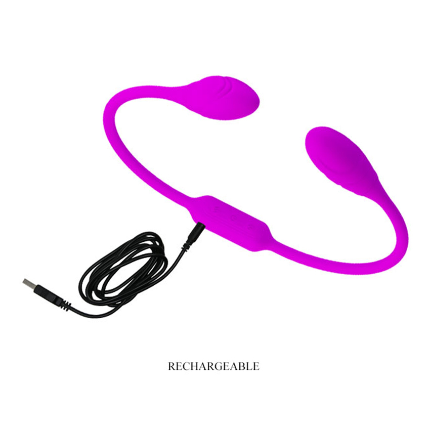 Powerful 12 Frequency Vibrating Two Ended Bullet Clitoris Vibrator, Super Long Double Head Sex Toys Vibrators for Women Partners Y200409