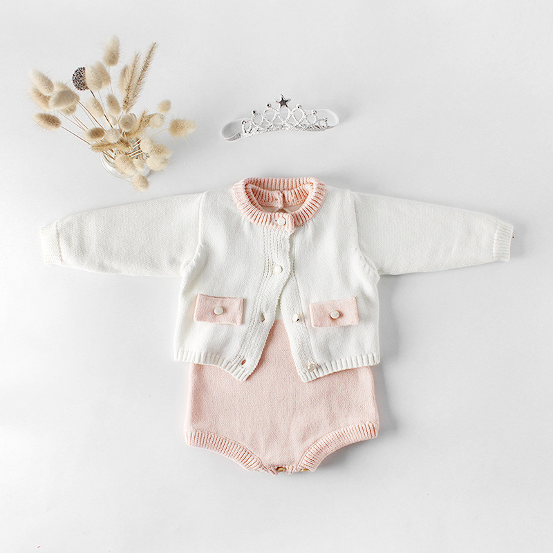 INS New baby girl Clothing climbing romper Long Sleeve knitted coat 100% cotton girl kid rompers sets 0-2T
INS New baby girl Clothing climbing romper Long Sleeve knitted coat 100% cotton girl kid rompers sets 0-2T