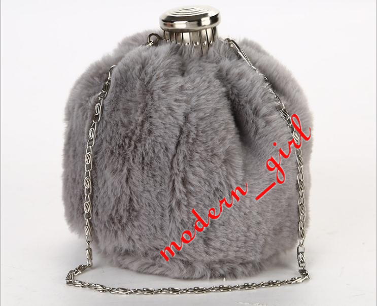 Fashion Factory Brand New Handmade Bags Plush Evening Bridal Hand Bag Chain Handbags Ladies Shoulder Bag Purse Wallets