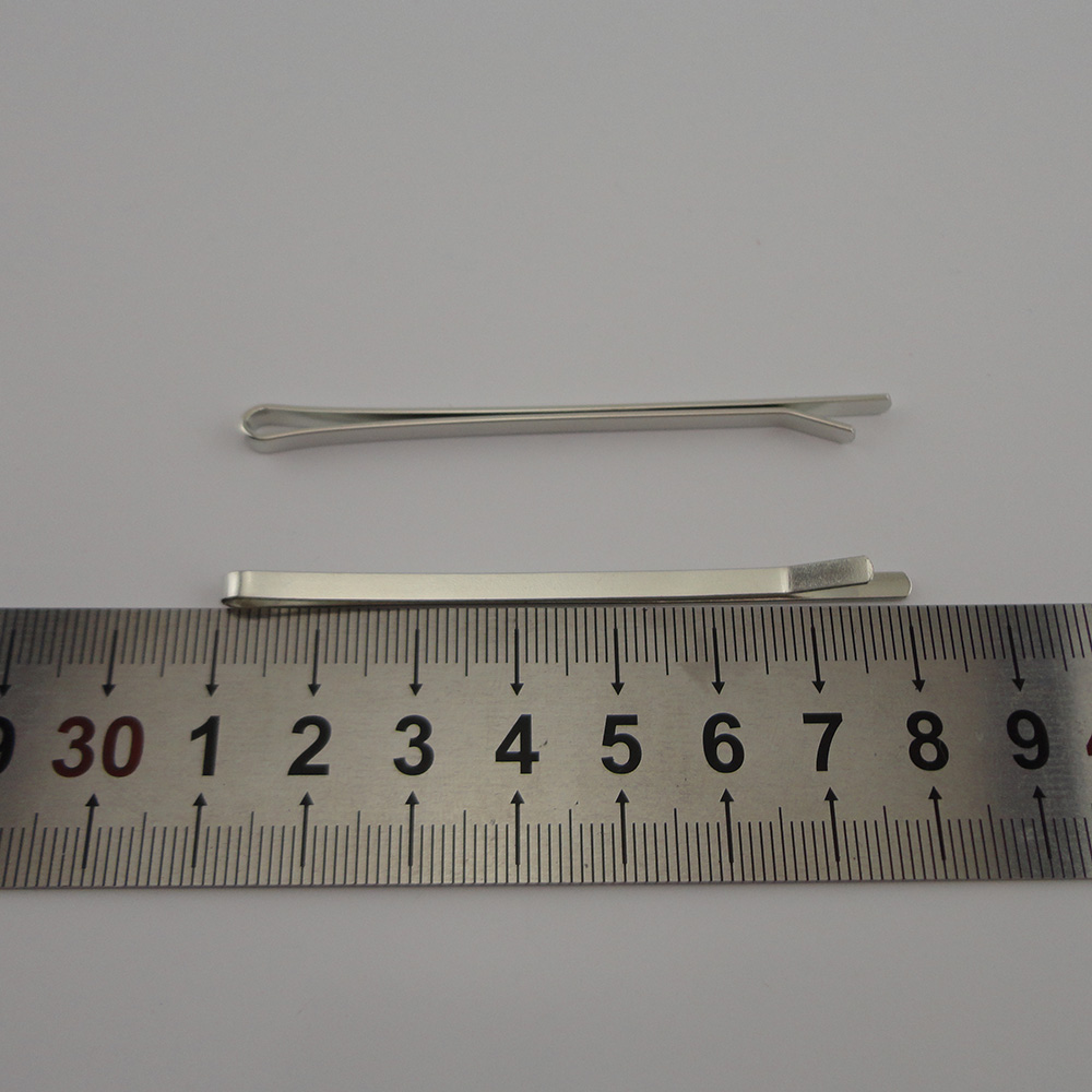 50PCS 3.0mm*7.0cm Silver finish plain flat metal bobby pins for women girls at nickle free lead free,Metal hair barrettes pins slide clips