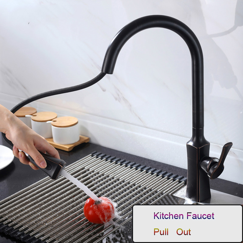 Black Bronze Pull Down Spout Kitchen Faucet 2 Function Head Kitchen Sink Mixers Deck Mounted Spring Kitchen Mixer Faucet
Black Bronze Pull Down Spout Kitchen Faucet 2 Function Head Kitchen Sink Mixers Deck Mounted Spring Kitchen Mixer Faucet