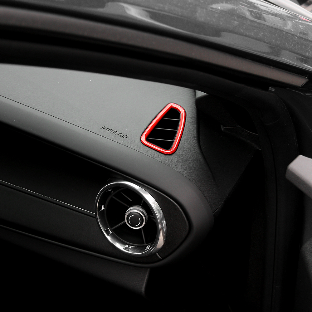Dash Board Left Right Air Conditioning Outlet Vent Ring Sticker For Chevrolet Camaro Up Car Styling Interior Accessories