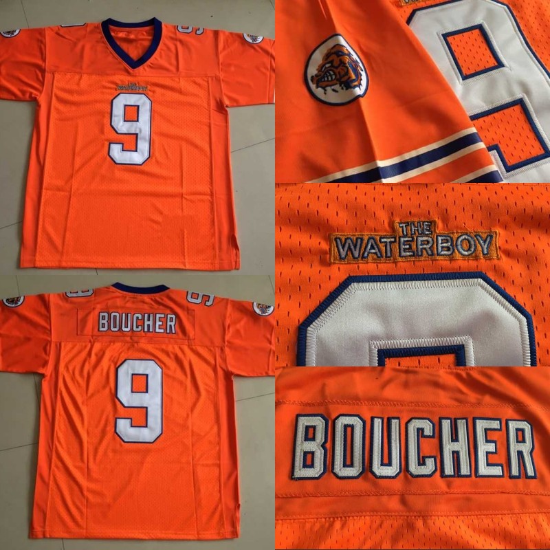 9 Bobby Boucher The Waterboy Football Jersey Adam Sandler Men #9 Bobby Boucher Orange All Stitched Movie Jersey for Men
9 Bobby Boucher The Waterboy Football Jersey Adam Sandler Men #9 Bobby Boucher Orange All Stitched Movie Jersey for Men