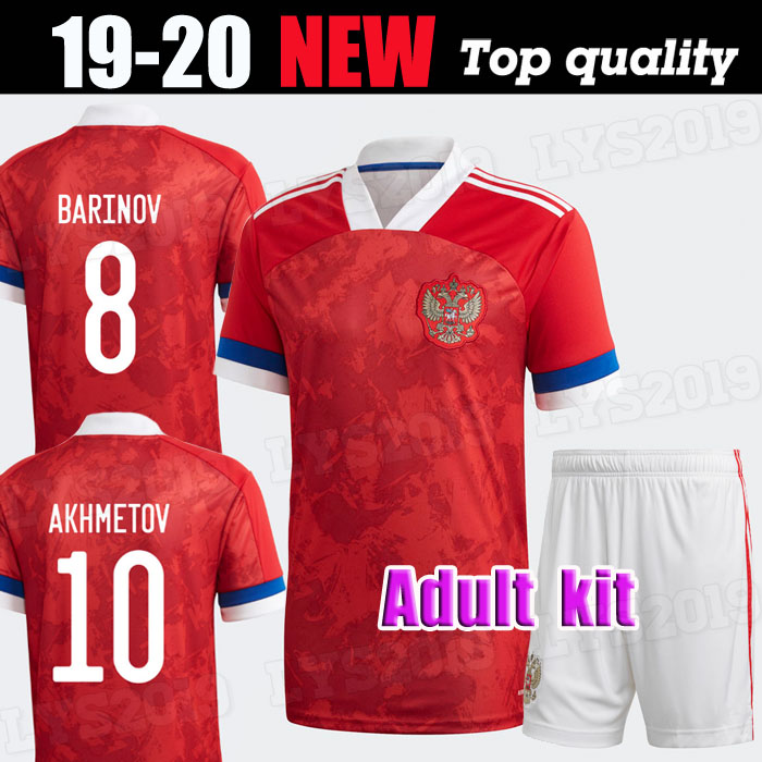 2020 2021 Russia man kits HOME Soccer Jerseys 20 21 National Team AKHMETOV DZYUBA GOLOVIN Soccer Shirt SMOLOV YUSUPOV Football Uniform
2020 2021 Russia man kits HOME Soccer Jerseys 20 21 National Team AKHMETOV DZYUBA GOLOVIN Soccer Shirt SMOLOV YUSUPOV Football Uniform
