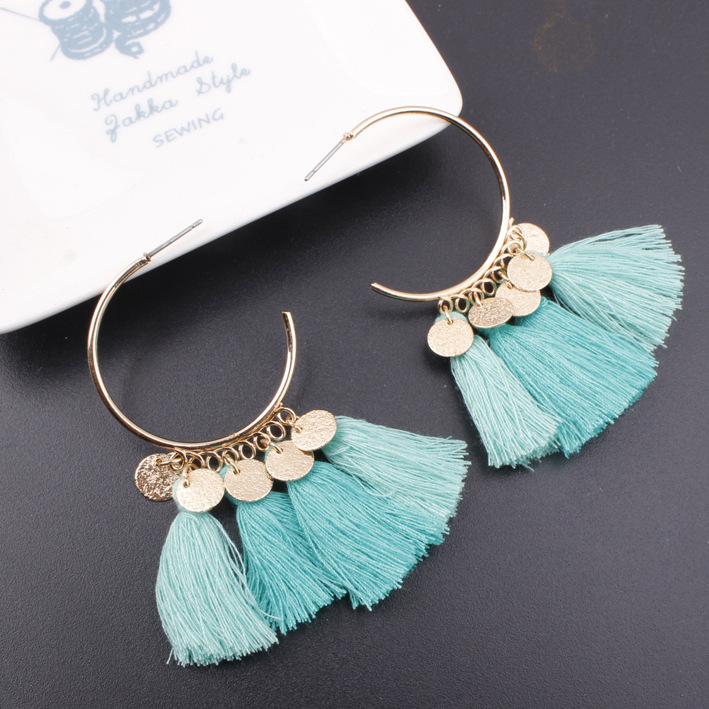 Bohemia Statement Tassel Earrings Gold Color Round Drop Earrings for Women Wedding Long Fringed Earrings Jewelry Gift Epacket
Bohemia Statement Tassel Earrings Gold Color Round Drop Earrings for Women Wedding Long Fringed Earrings Jewelry Gift Epacket