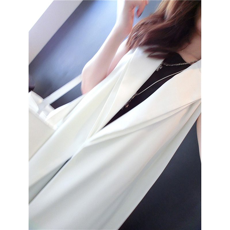 Women Vest White Black Long Coat Europen Style Waistcoat Sleeveless Jacket Cardigan Plus Size Outwear Casual Top Roupa Female
Women Vest White Black Long Coat Europen Style Waistcoat Sleeveless Jacket Cardigan Plus Size Outwear Casual Top Roupa Female