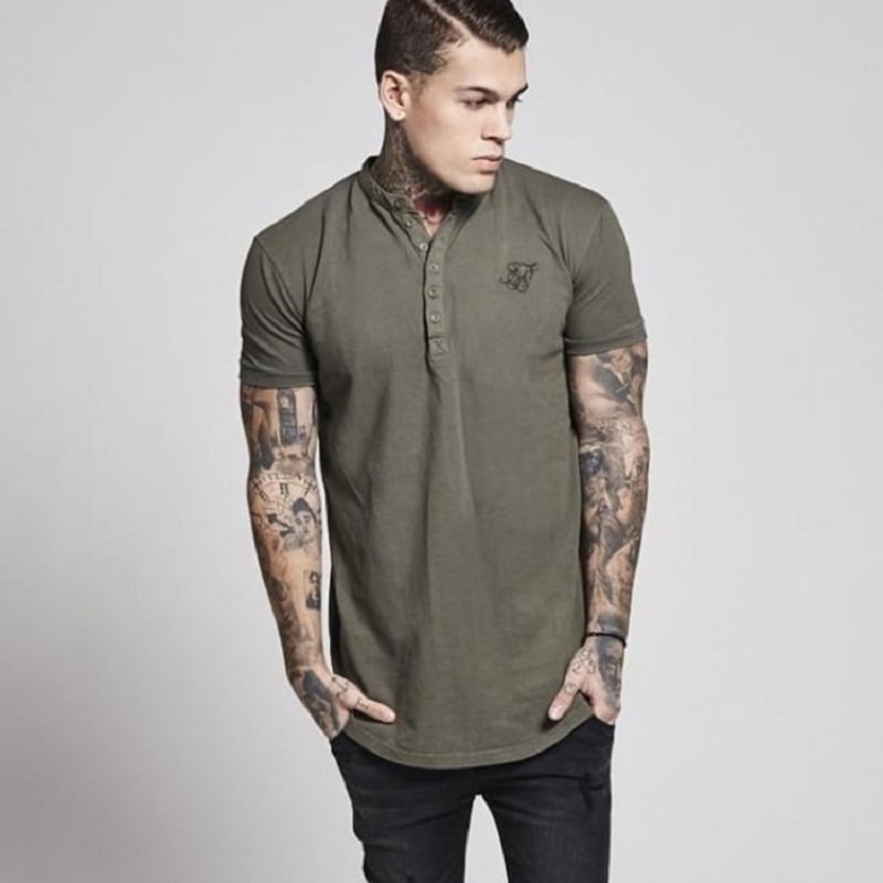 T-Shirt Spring Cotton Sik Silk T Shirt Solid Color Tshirt Short Sleeve Siksilk Top Men Tee Shirts MX200611