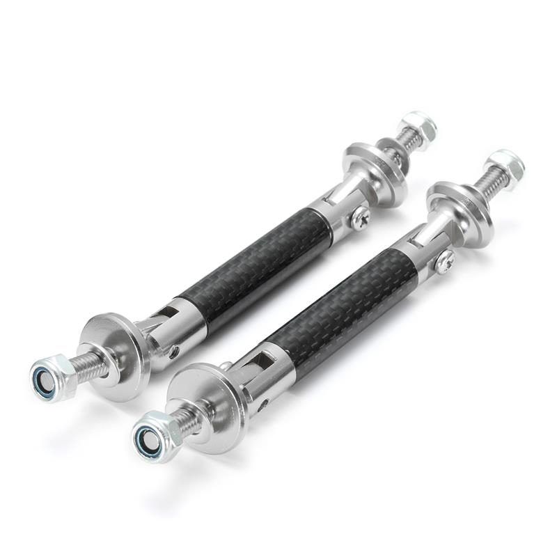 2Pcs/set 75mm Universal Carbon Fiber Adjustable Front Rear Wind Splitter Car Bumper Protector Rod Support
