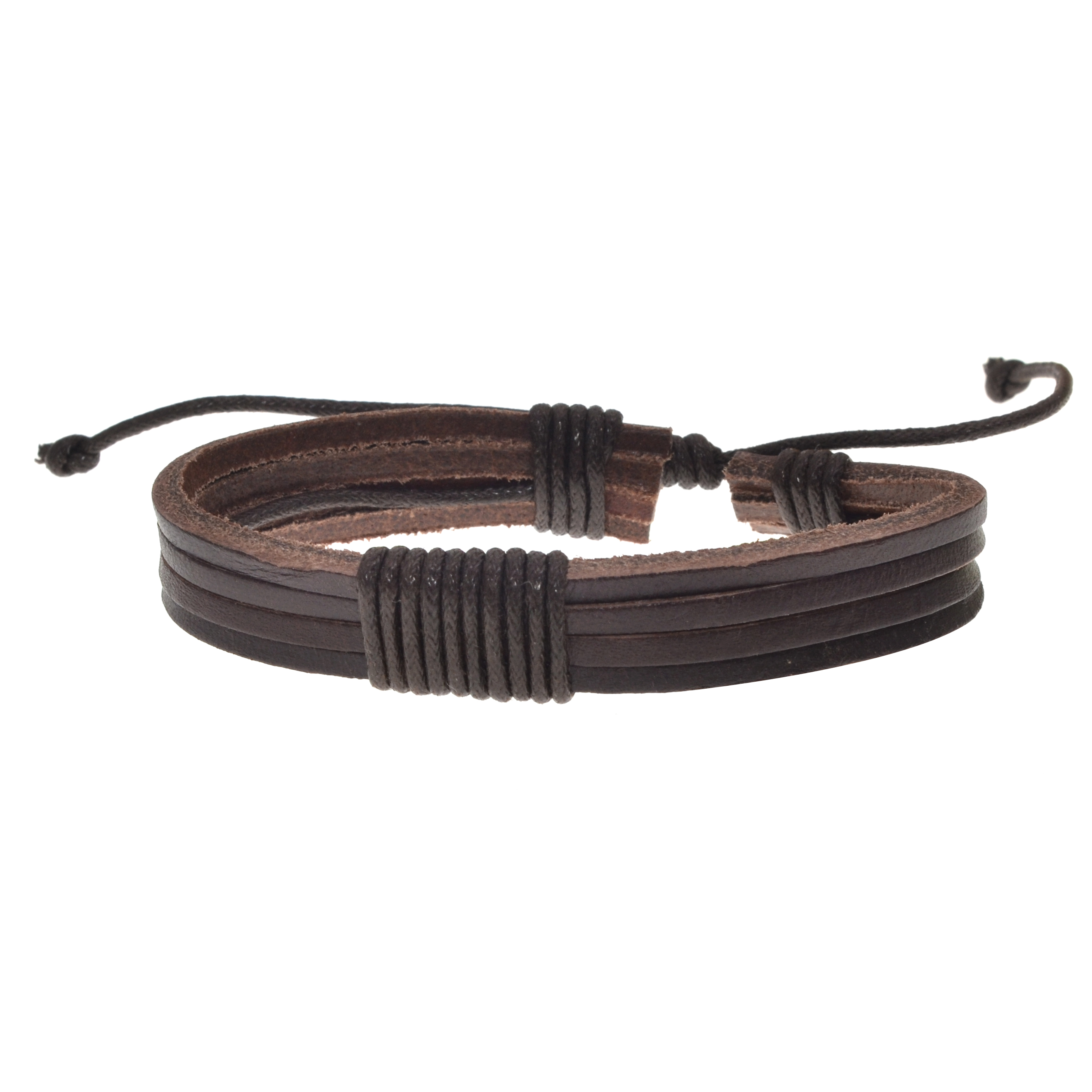 Men and women leather winding bracelet handmade pearl leather handmade wooden beads woven beaded bracelet