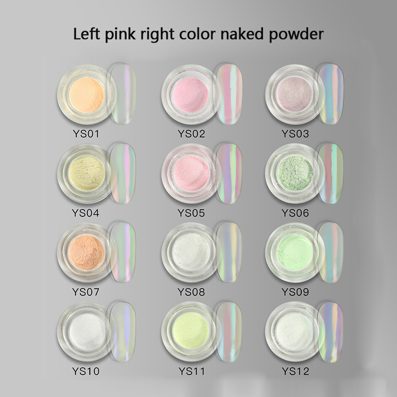 Mirror Nail Nude Aurora Powder Transparent Ice Nude Chameleon Dust UV Gel Pigment Aurora Powder Nail Art Decorations
Mirror Nail Nude Aurora Powder Transparent Ice Nude Chameleon Dust UV Gel Pigment Aurora Powder Nail Art Decorations