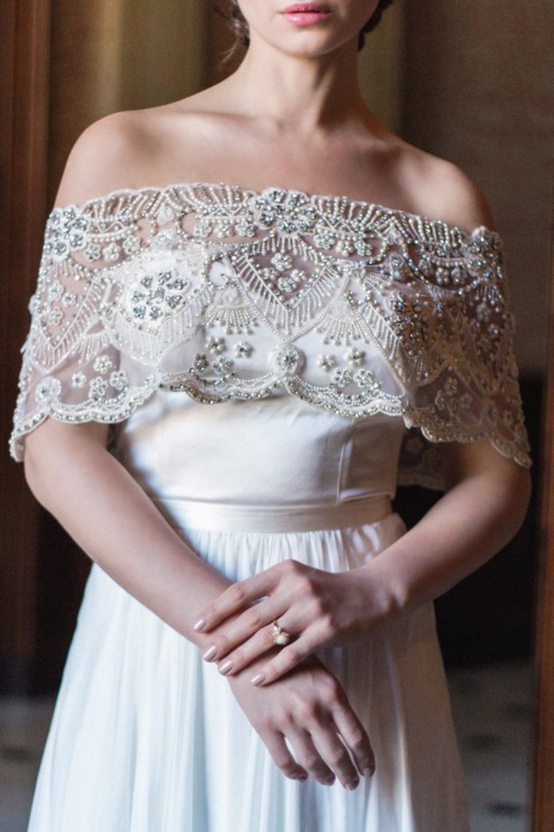 Beading Bridal Wraps Crystal Bridal Coat Sequins Jackets New Arrival Wedding Capes Wraps Bolero Jacket Wedding Dress Wraps Custom Made