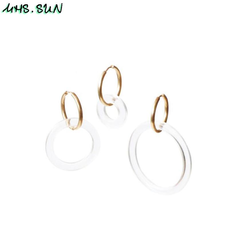 Hoop & Huggie MHS.SUN Fashion Geometric Transparent Acrylic Earring For Women Simple Big Circle Earrings Statement Jewelry Euroepan Style
Hoop & Huggie MHS.SUN Fashion Geometric Transparent Acrylic Earring For Women Simple Big Circle Earrings Statement Jewelry Euroepan Style