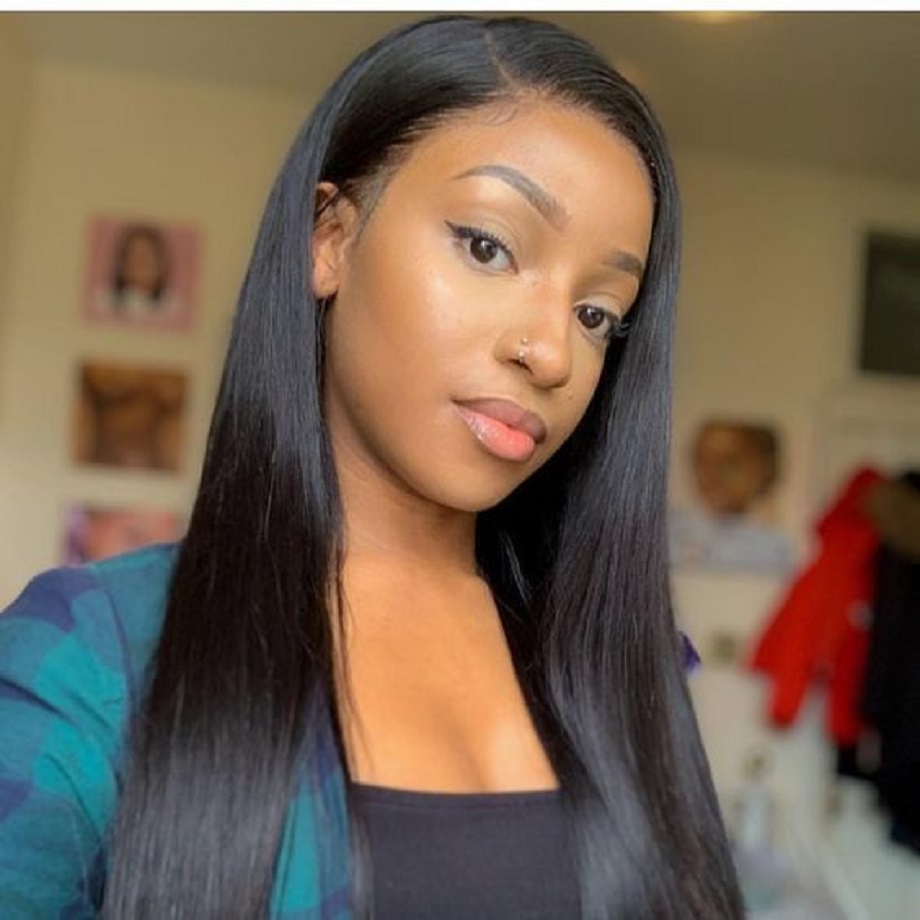 360 Transparent Lace Front Human Hair Wigs Brazilian Straight Glueless 13x4 Lace Frontal Wig for Black Women Preplucked
