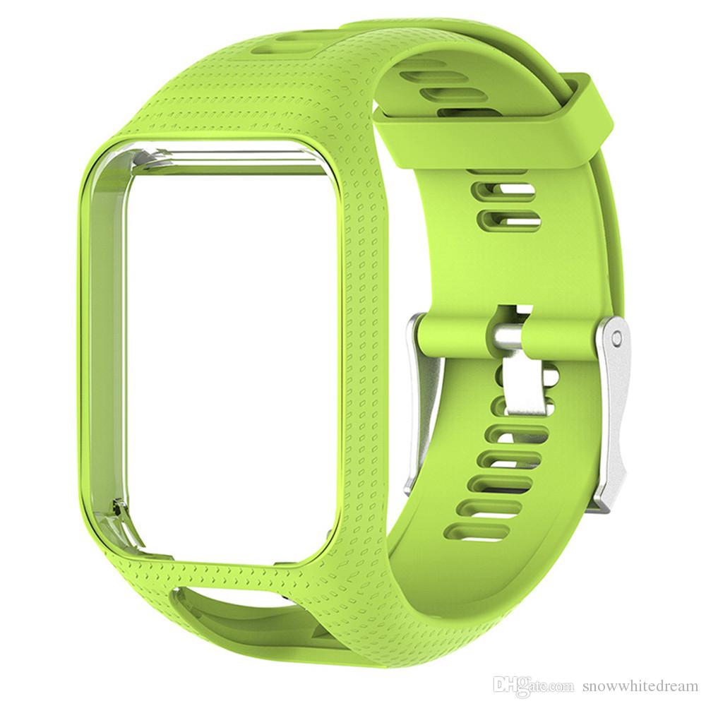 2019 Top Silicone Replacement Wrist Band Strap For TomTom Runner 2 Spark 3 GPS Watch free shipping